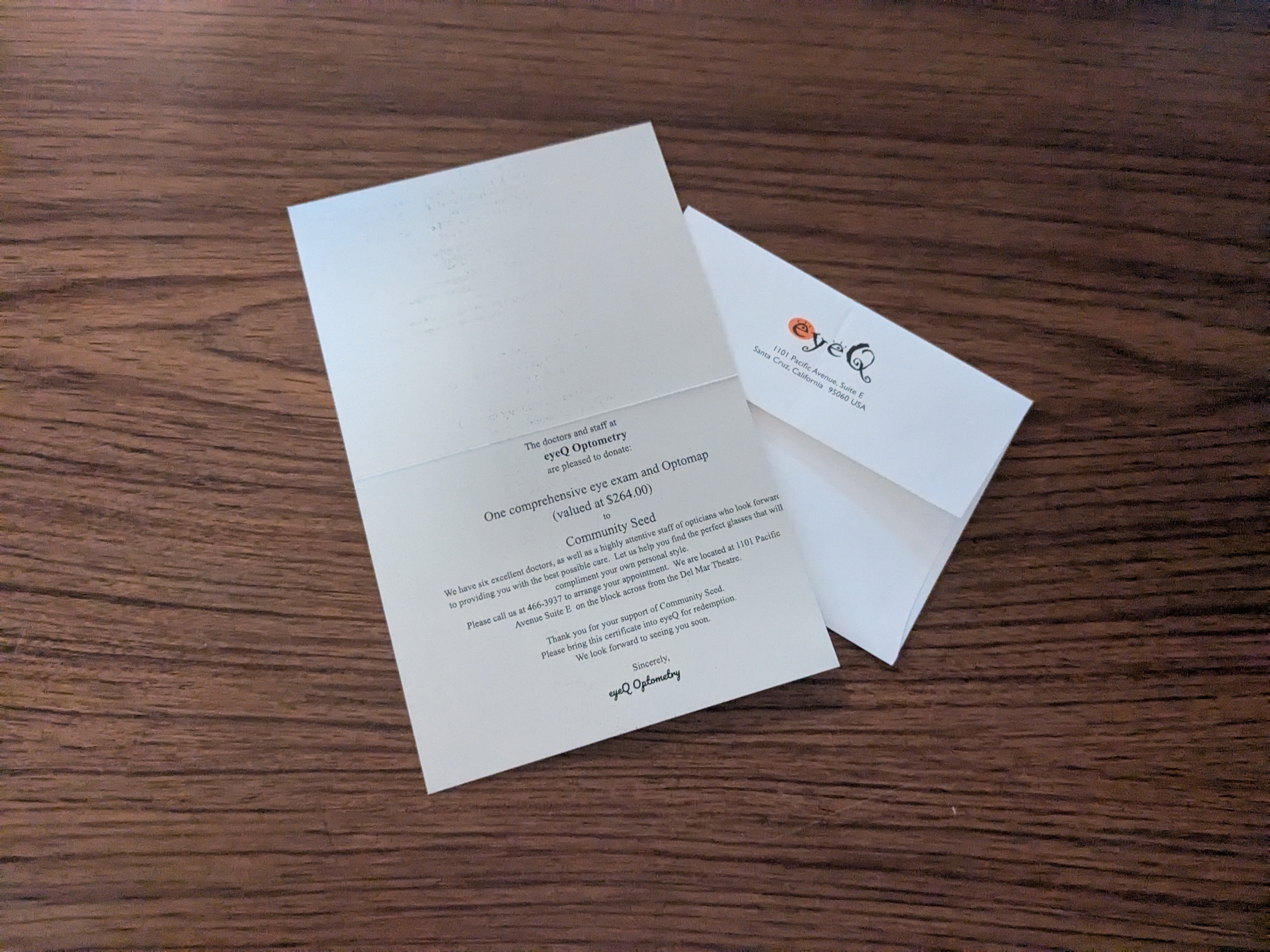 Another Comprehensive Eye Exam, offered by EyeQ Optometry!