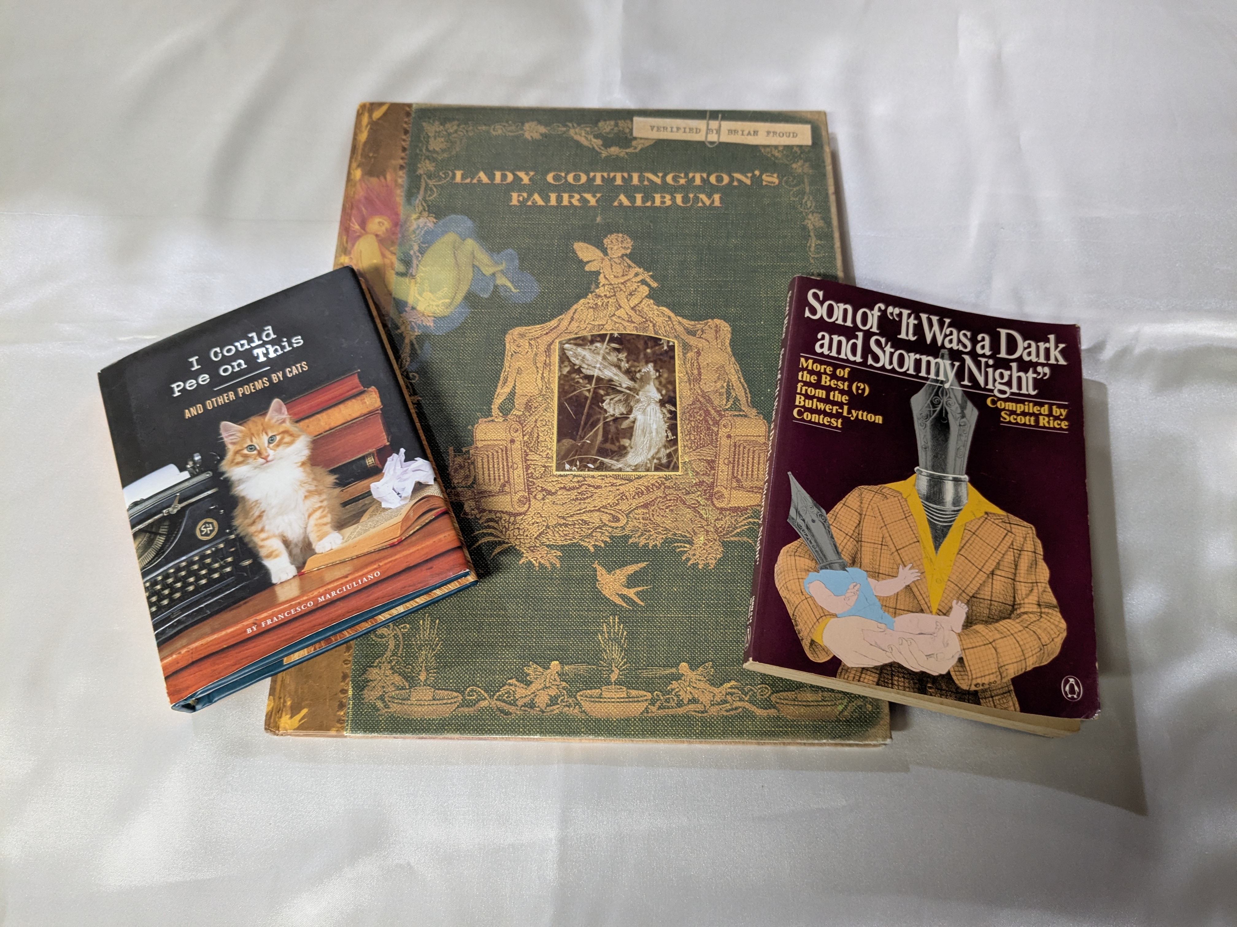 Solaris Potty Books! - Bundle #1 (featuring pressed fairies, cat poetry, & laughably bad fiction)