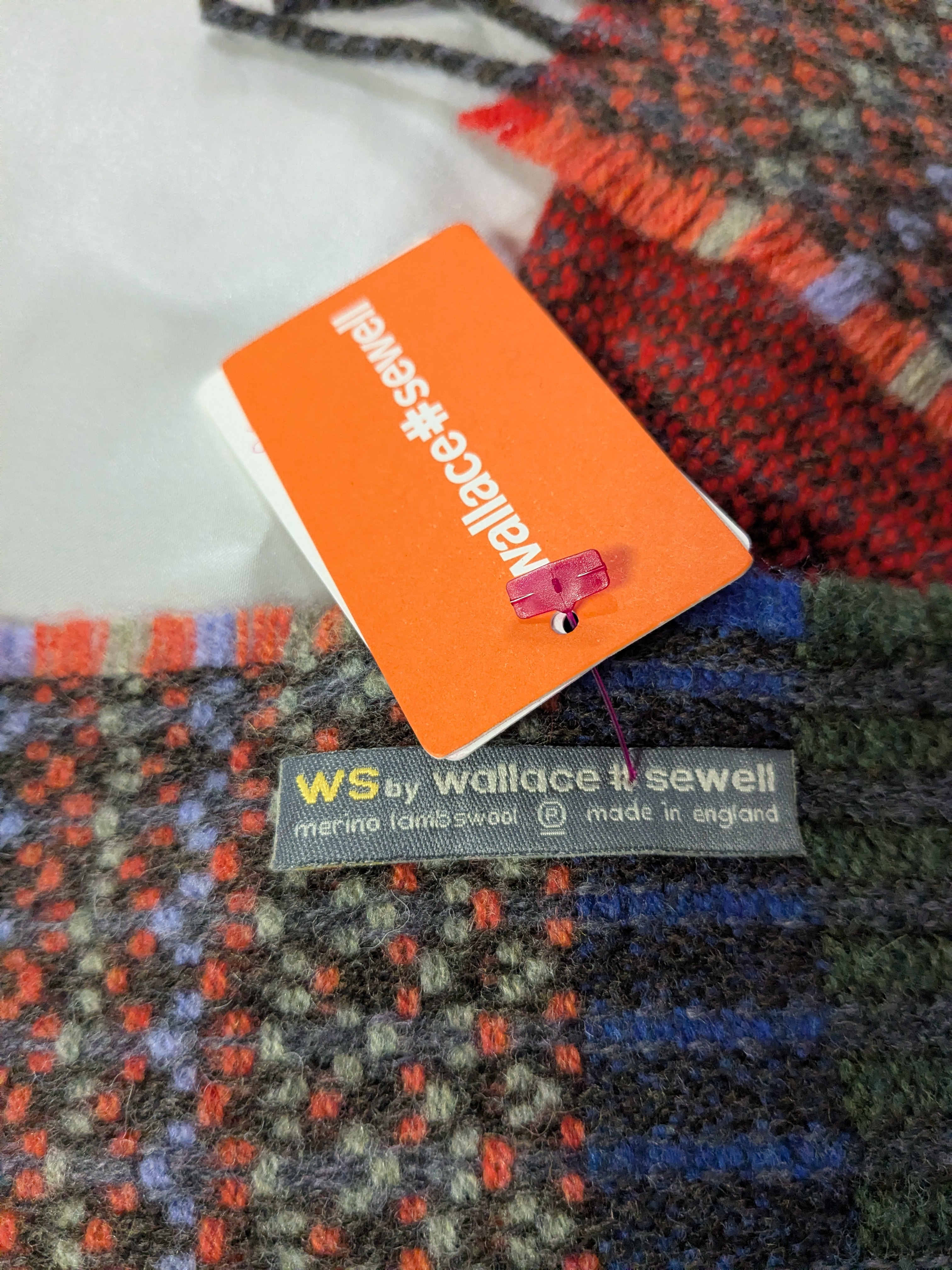 Wallace Sewell Merino Lambswool Scarf, new with tag