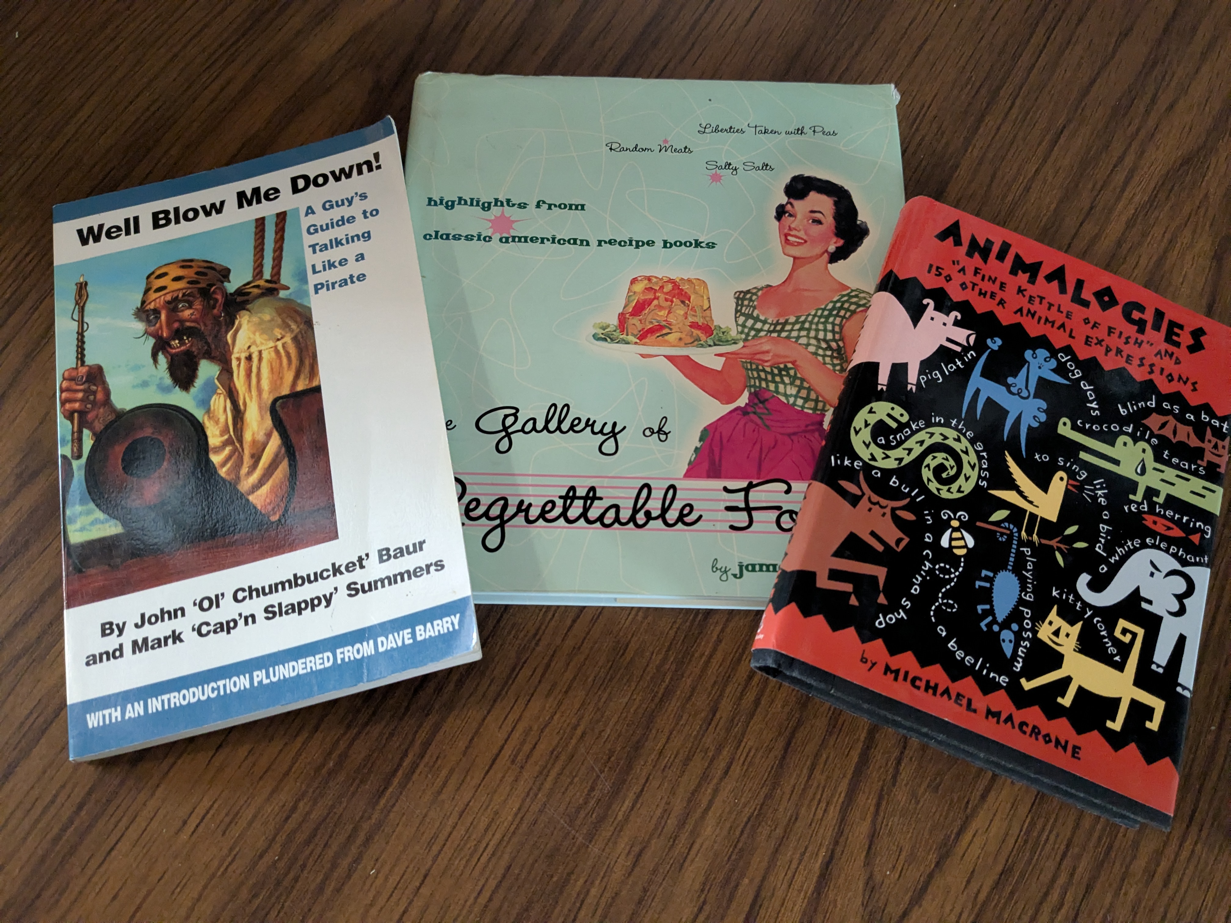 Solaris Potty Books! - Bundle #3 (pirate lore & lingo, animal idioms, and regrettable retro cuisine)