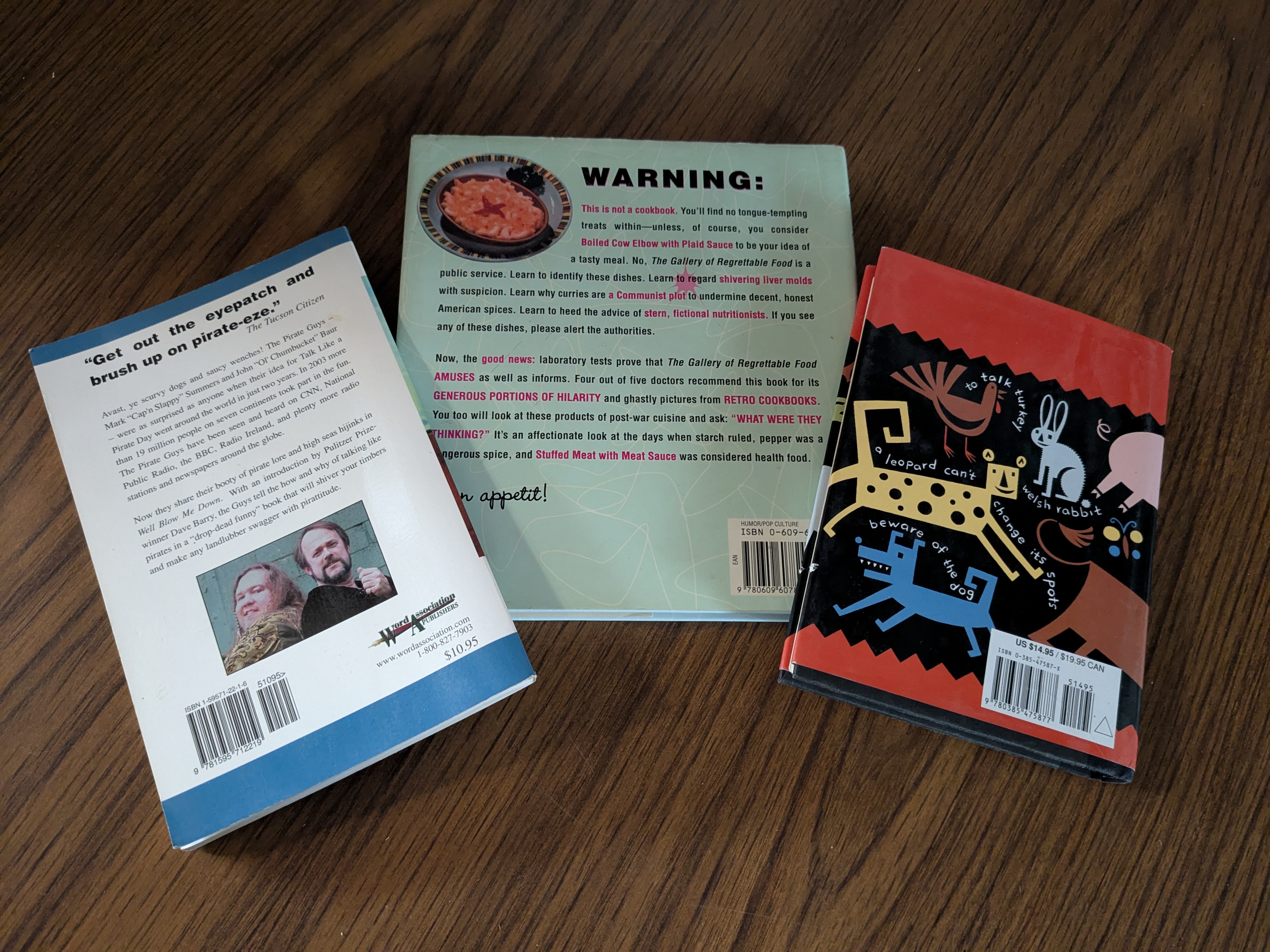 Solaris Potty Books! - Bundle #3 (pirate lore & lingo, animal idioms, and regrettable retro cuisine)