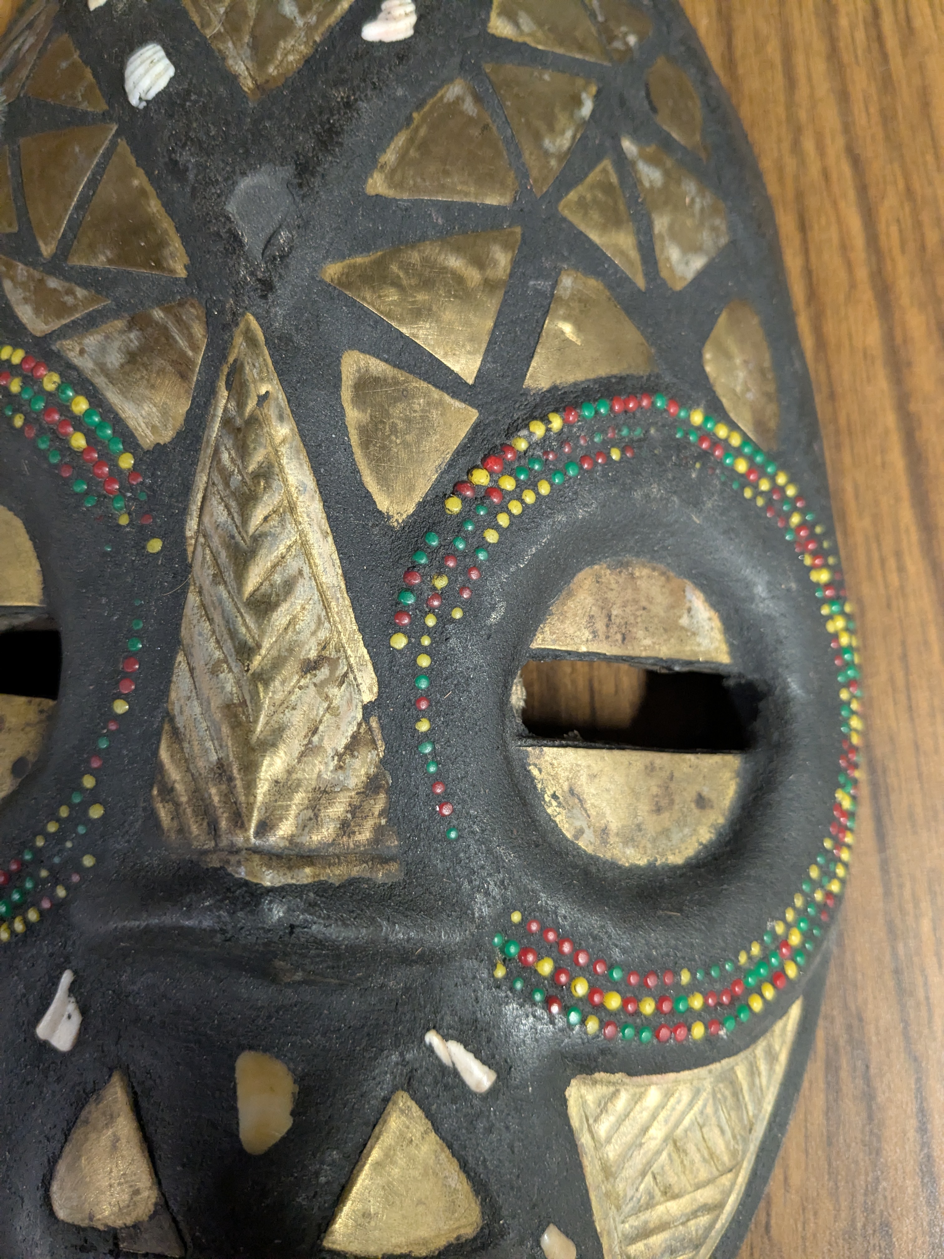 Hand-Carved Ashanti Mask - Creativity & Protection