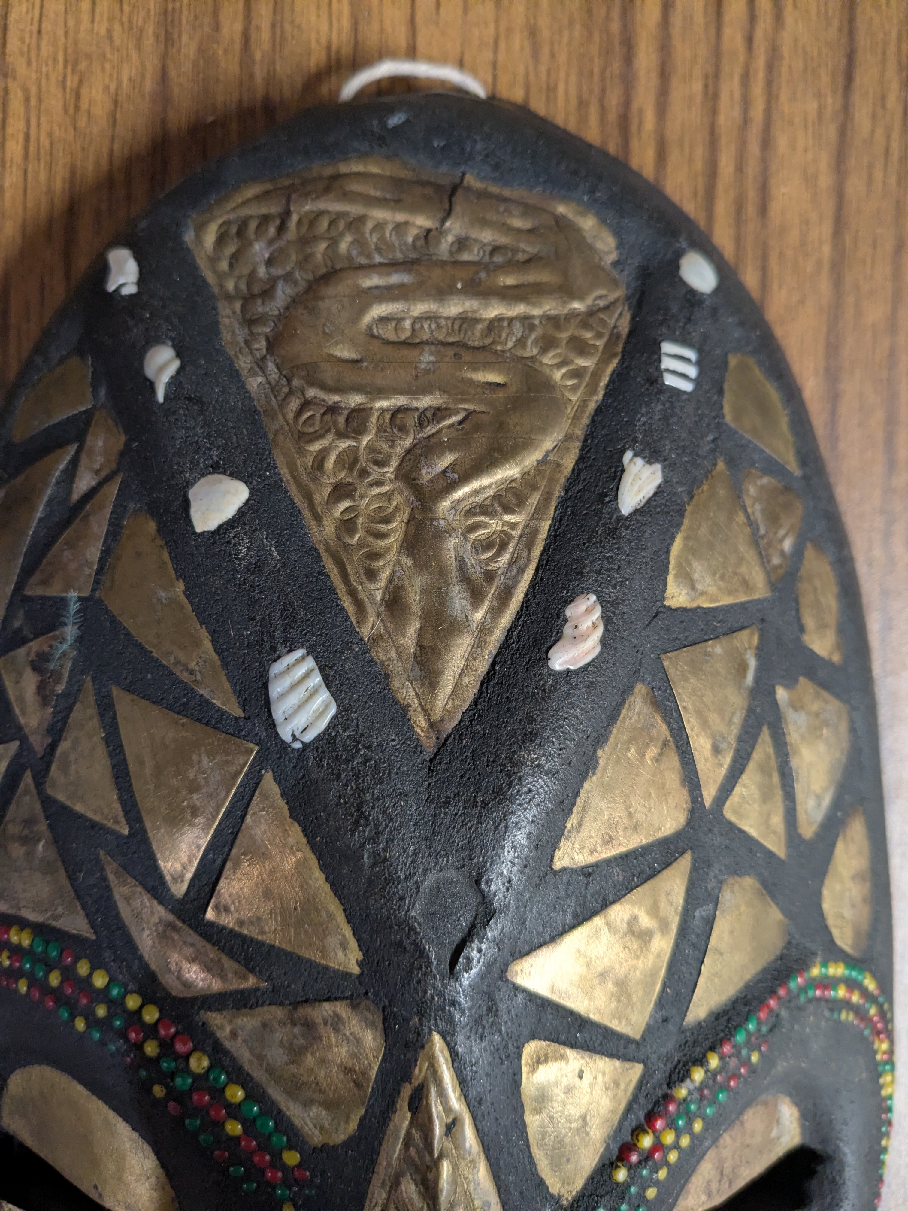 Hand-Carved Ashanti Mask - Creativity & Protection