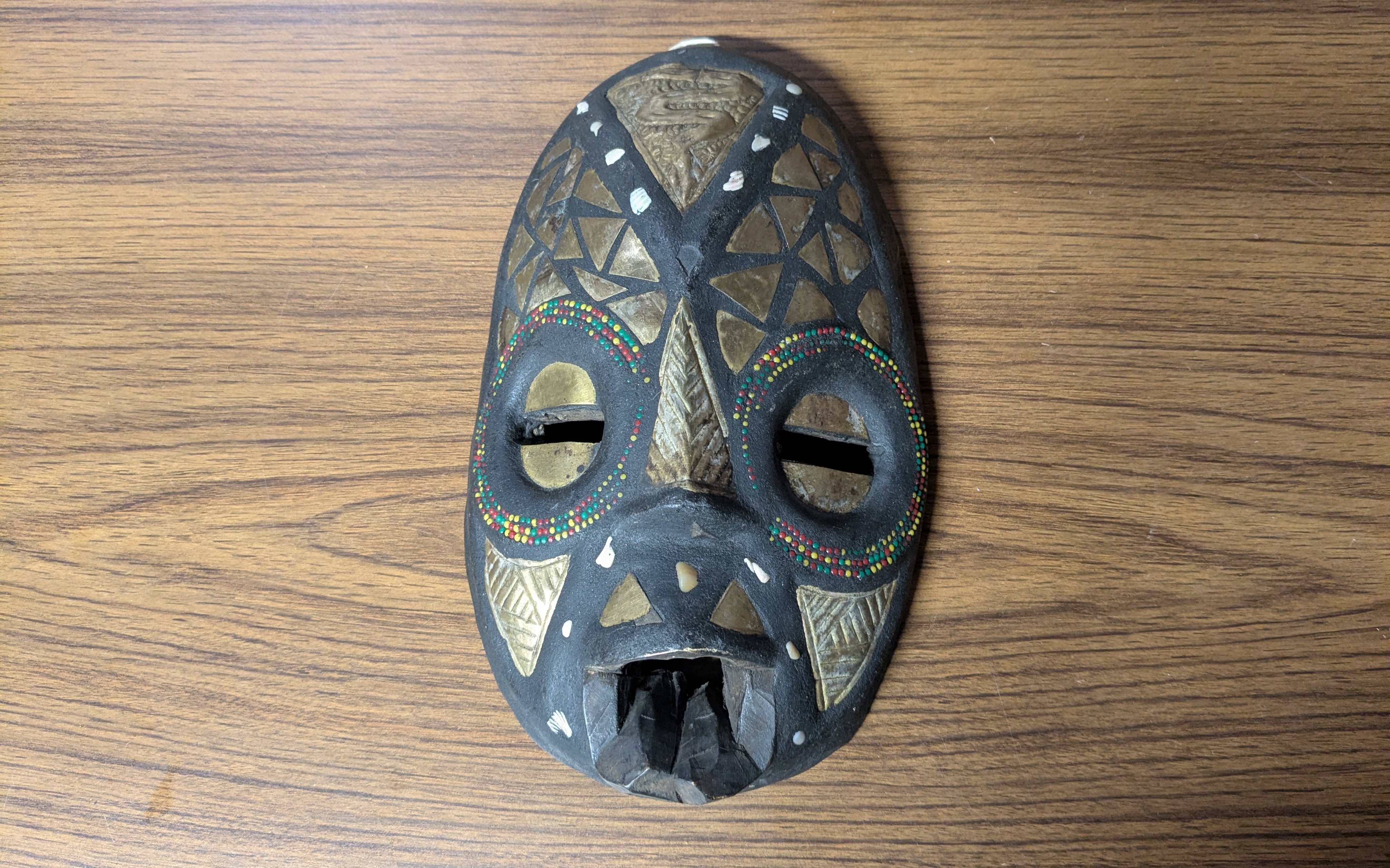 Hand-Carved Ashanti Mask - Creativity & Protection