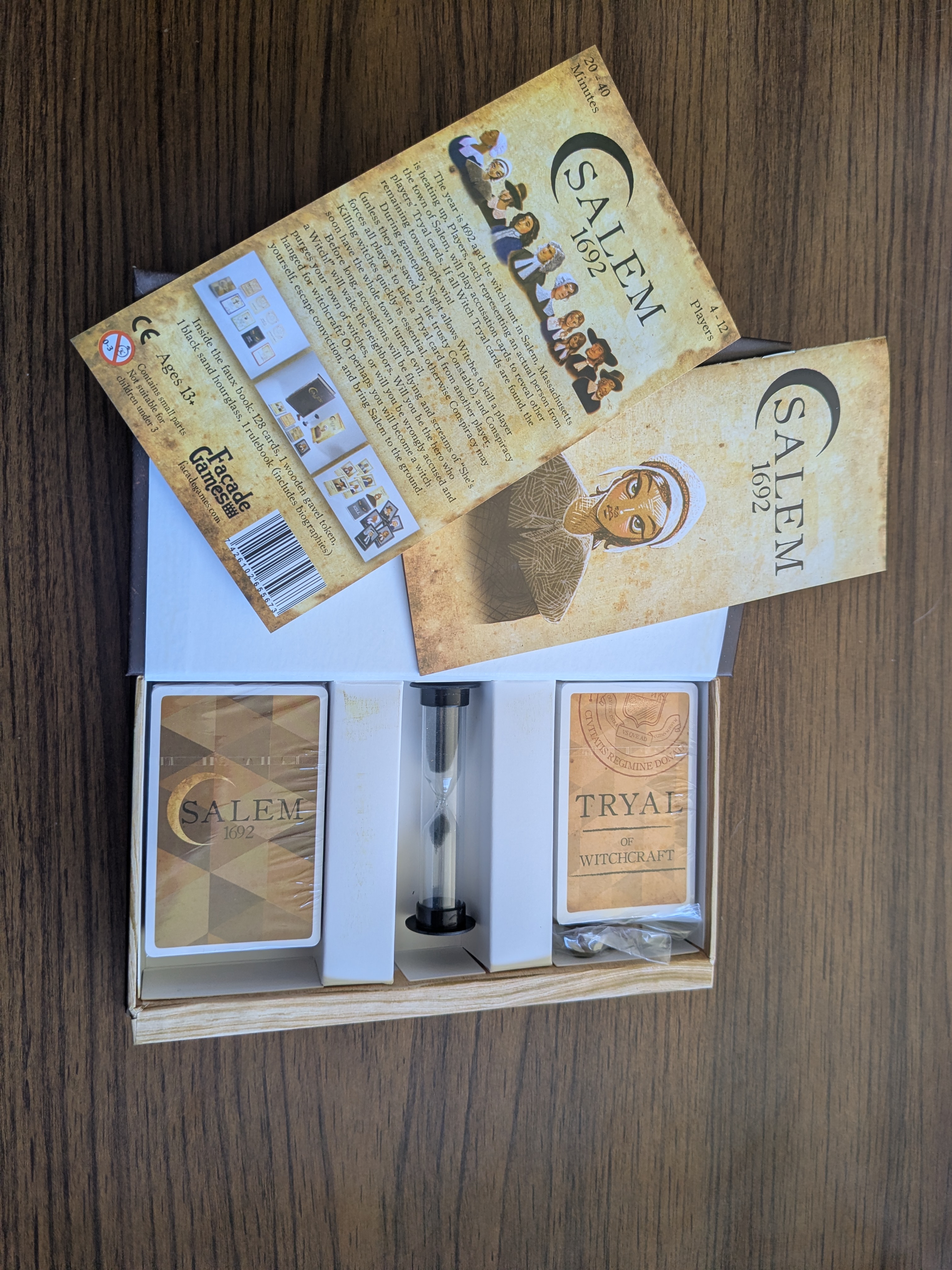 Salem 1692 Card/Party Game, new (sealed) decks