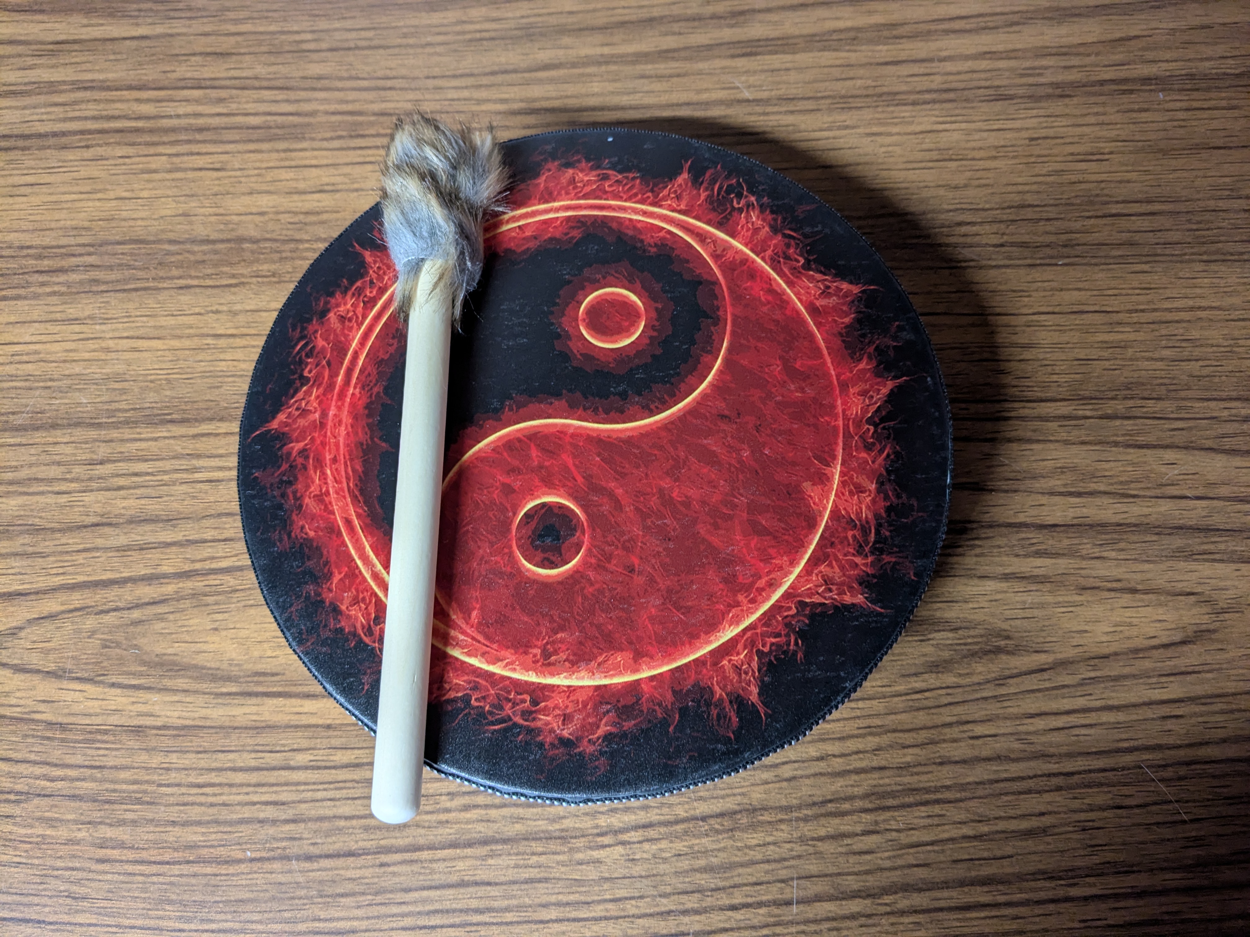 Small Decorative Shaman Drum with Striker
