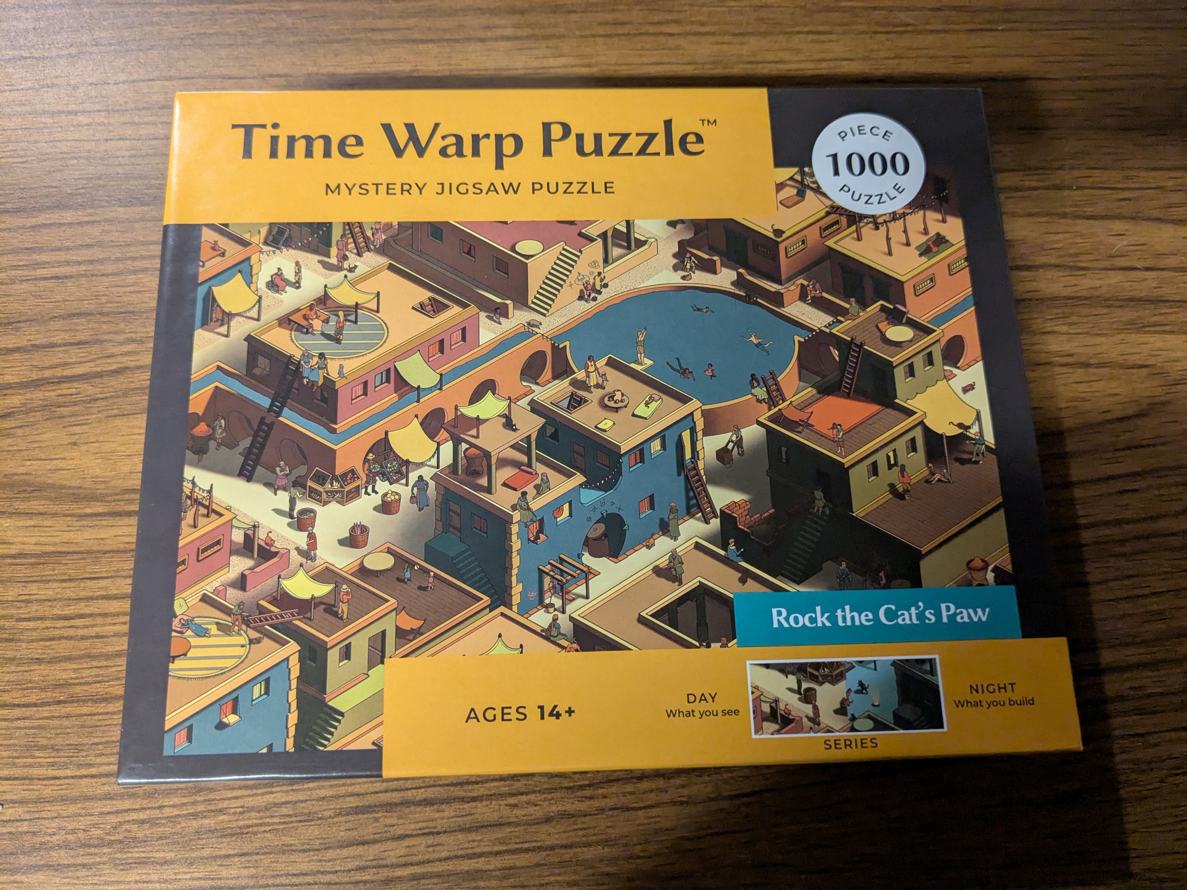 "Rock the Cat's Paw" jigsaw puzzle, 1000 pcs, by Time Warp Puzzles