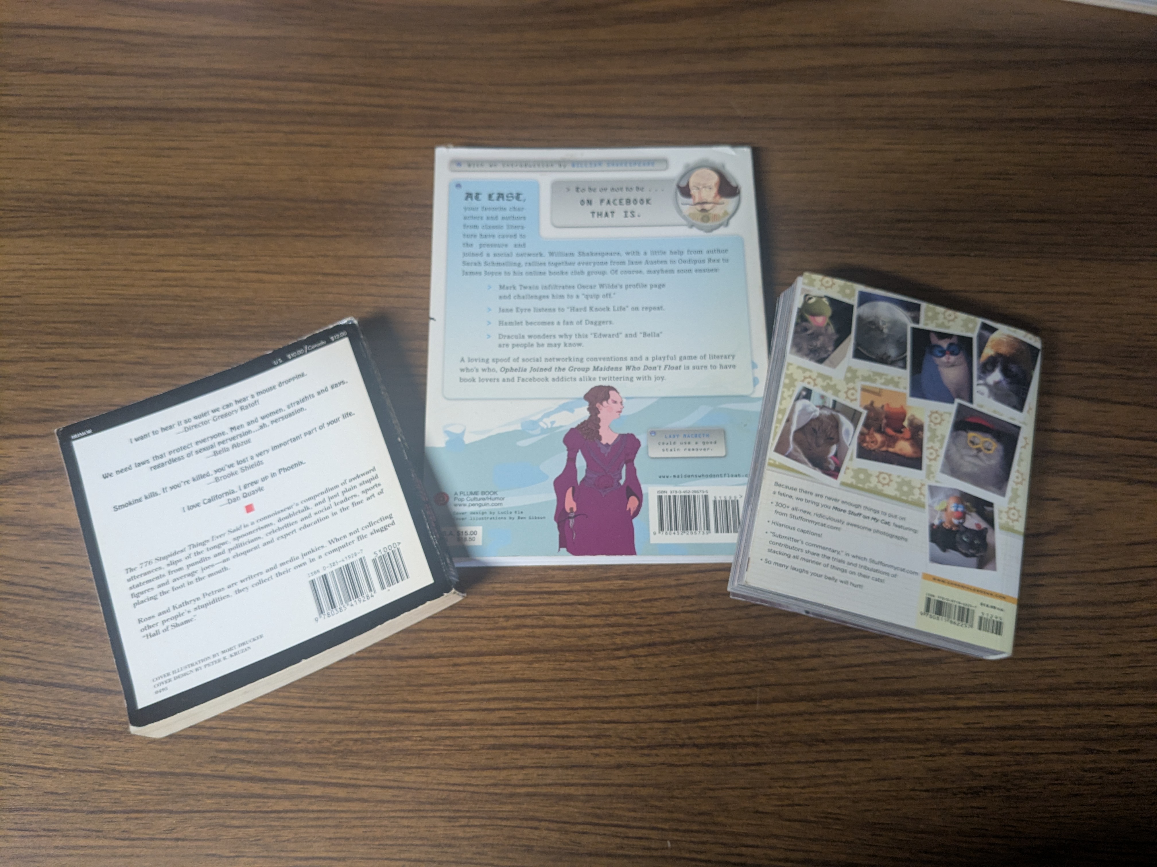 Solaris Potty Books! - Bundle #8 (featuring cat couture, lampooned literature, and famous faux pas)