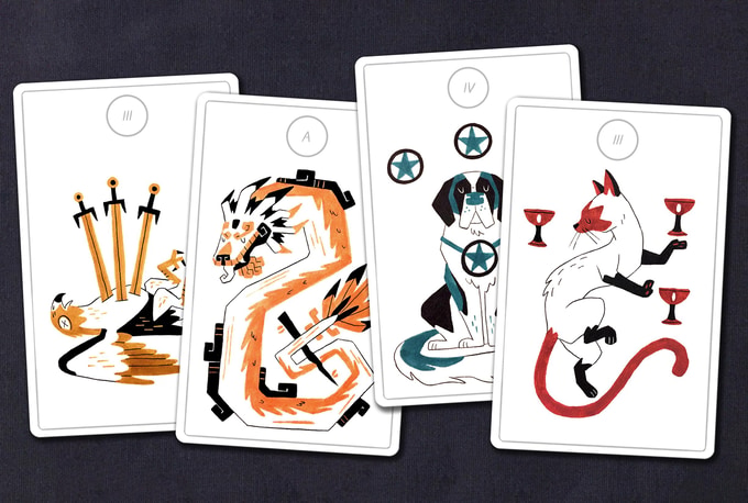 Arcanis Animal Tarot - Original Indie (Kickstarter) first edition, 2017. Very rare!