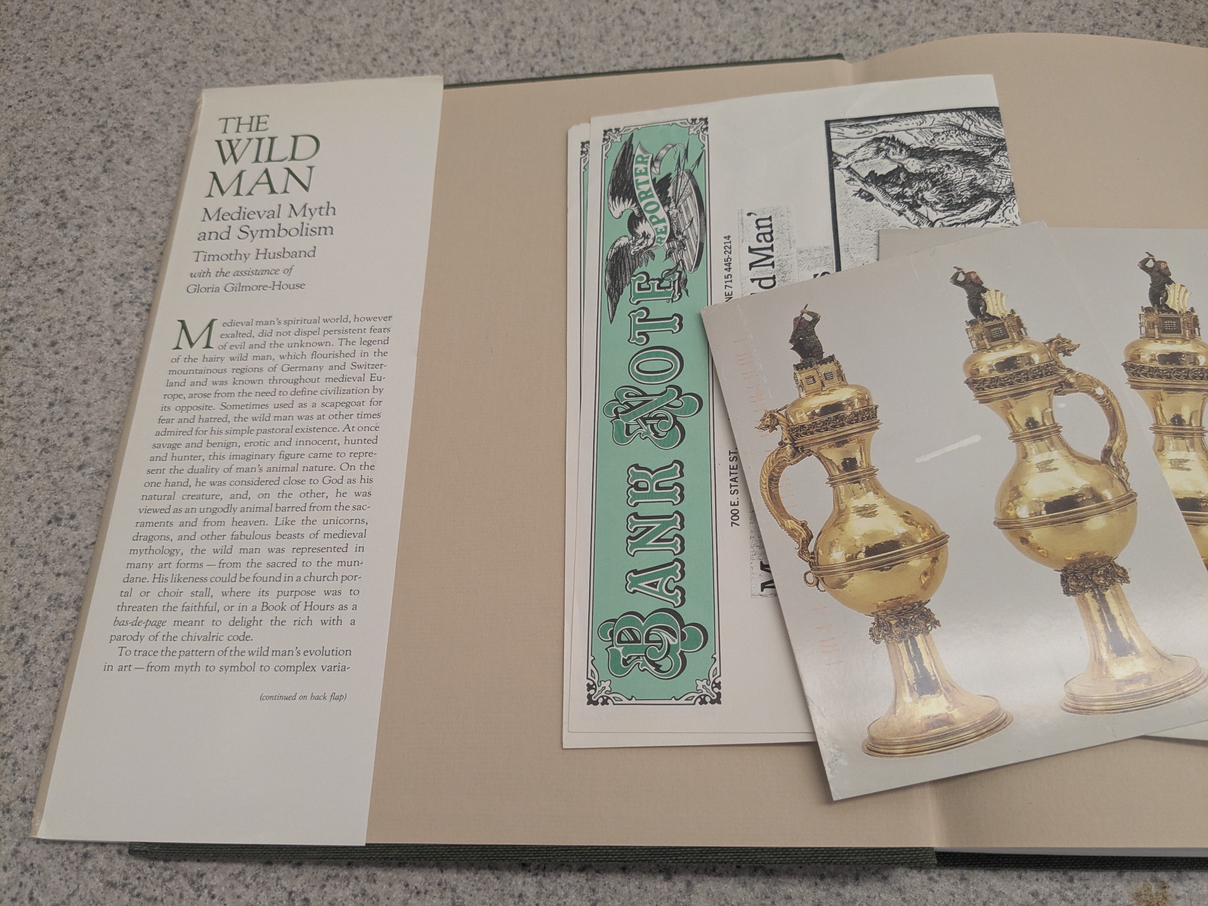 The Wild Man: Medieval Myth and Symbolism, by Timothy Husband (hardcover). 1980.