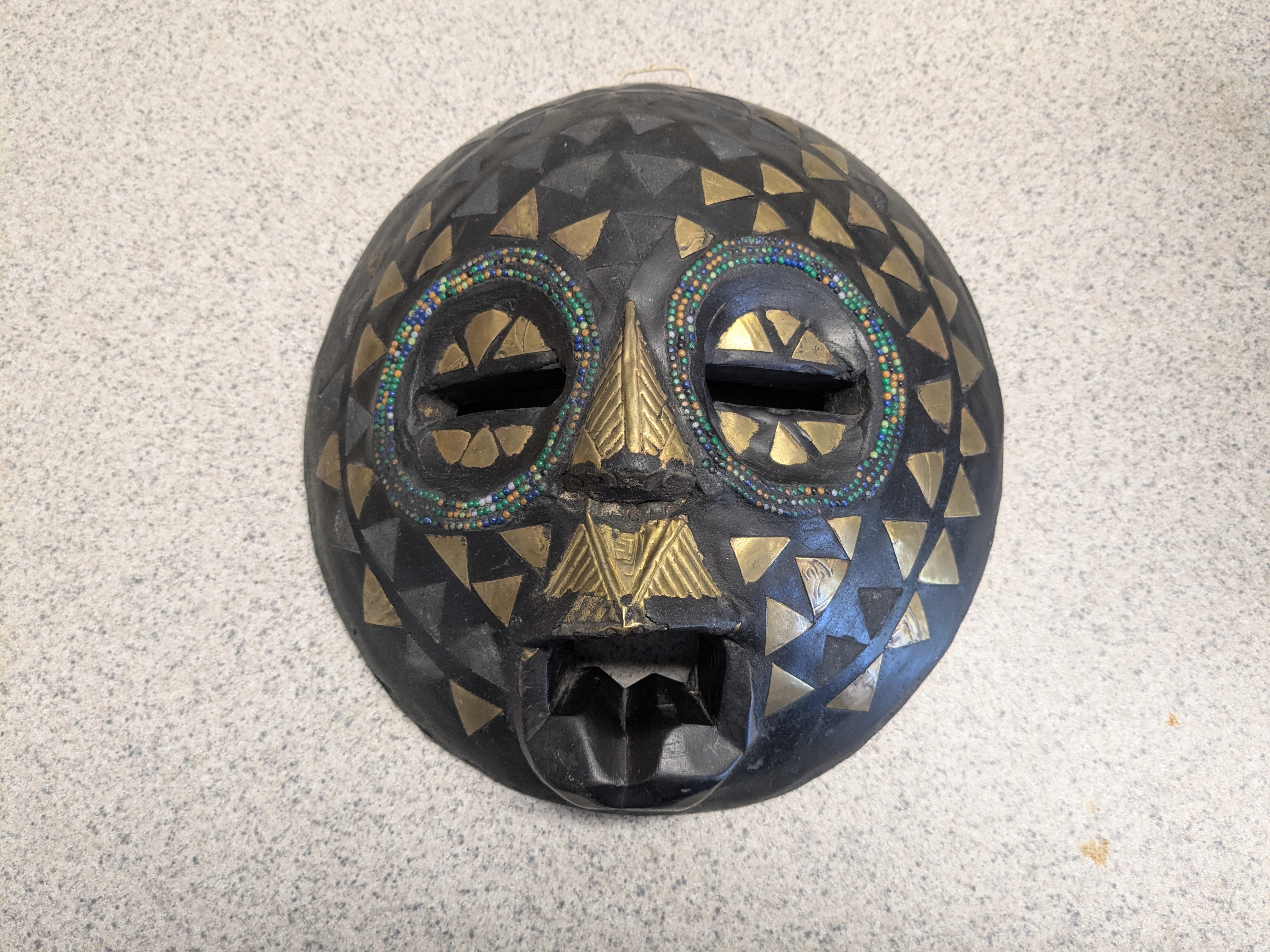 Hand-Carved Ashanti Mask - Creativity & Laughter