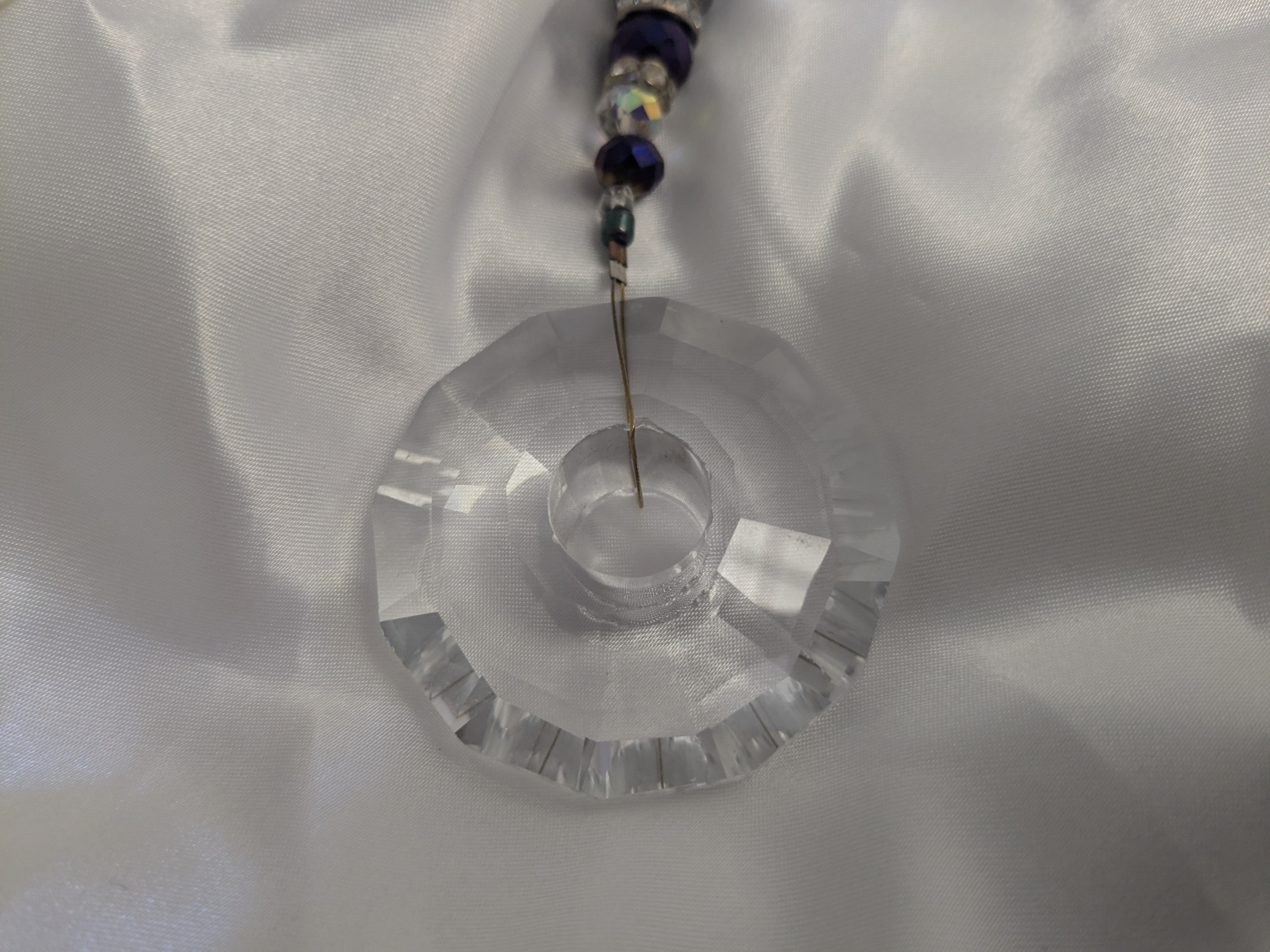 Clear/Purple Portal Prism, by Oceanna Williams of Mermaid Designs!