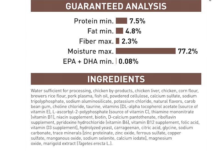 Cat Food - 6 Cans of Royal Canin Veterinary Diet Gastrointestinal Loaf (chicken pate), for cats with sensitive stomachs