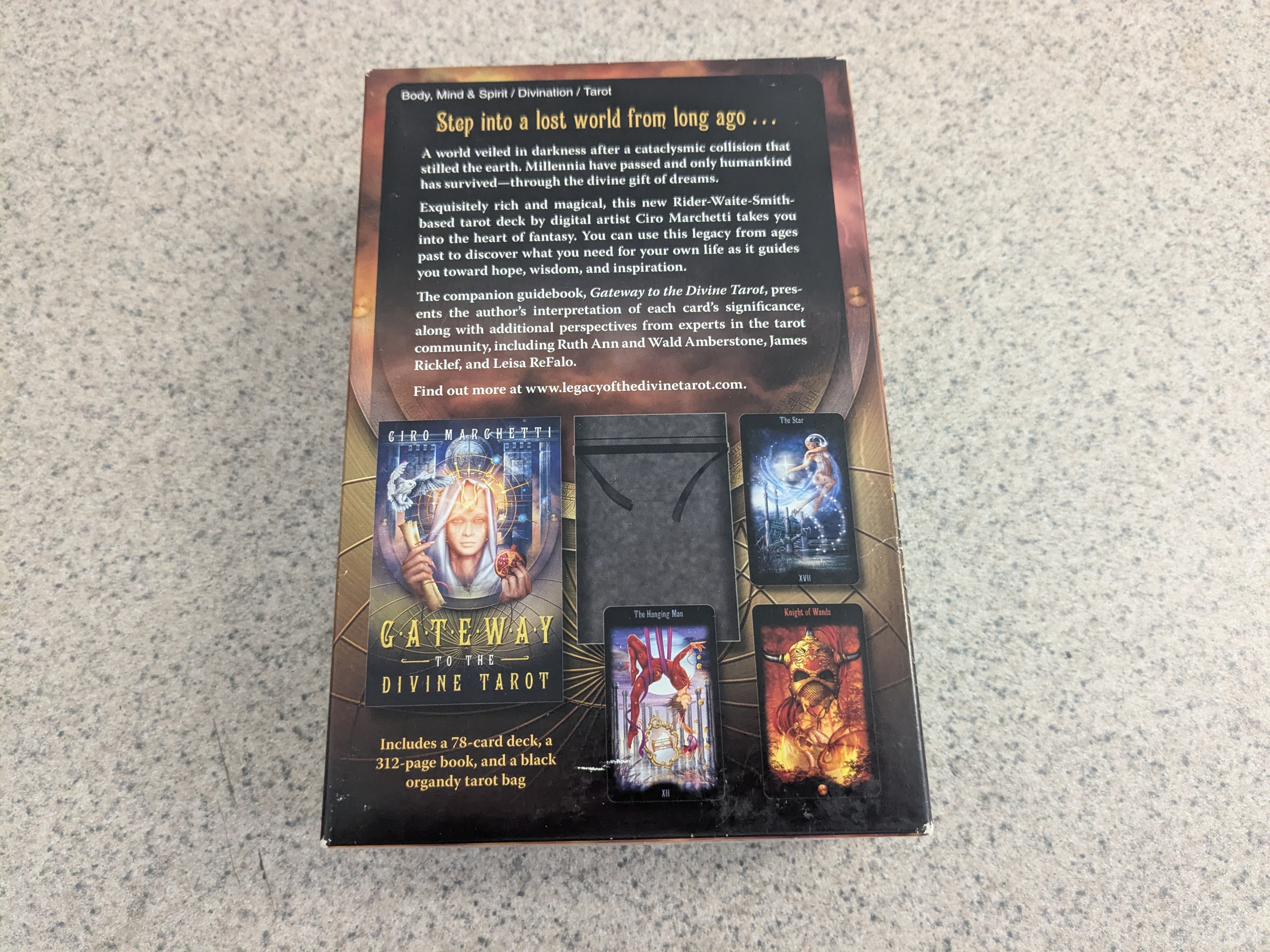 Legacy of the Divine Tarot, by Ciro Marchetti, 2009 - deck and book set