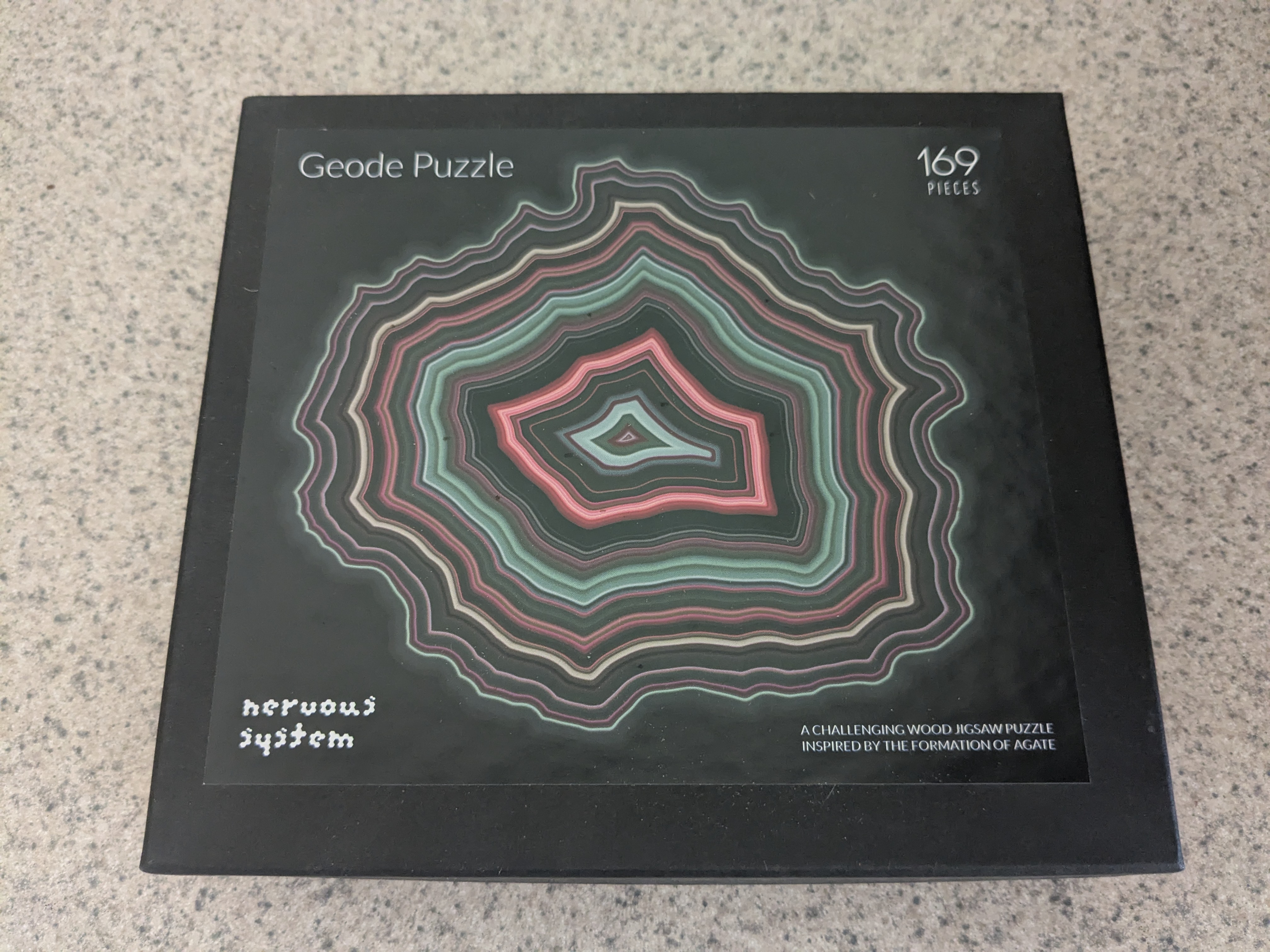 Agate/Geode Puzzle, 169 lasercut wood pcs. Stunning!