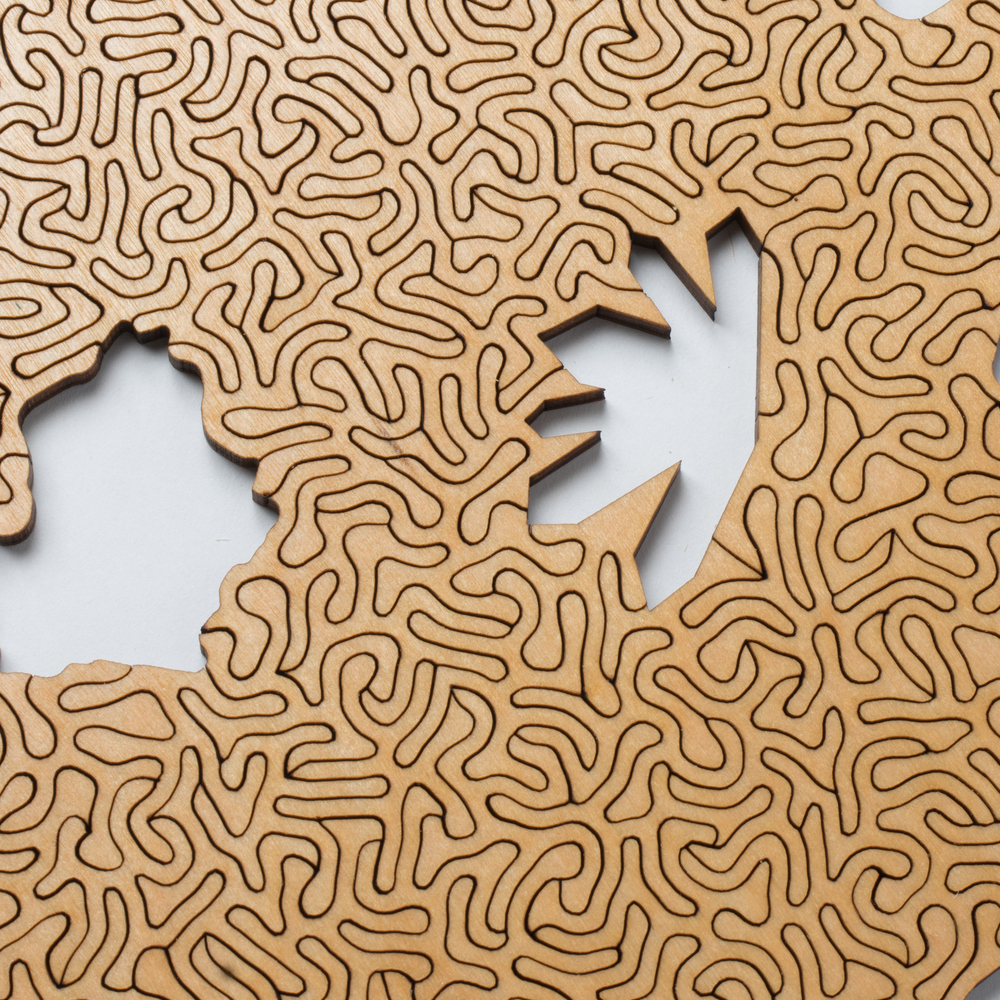 Agate/Geode Puzzle, 169 lasercut wood pcs. Stunning!