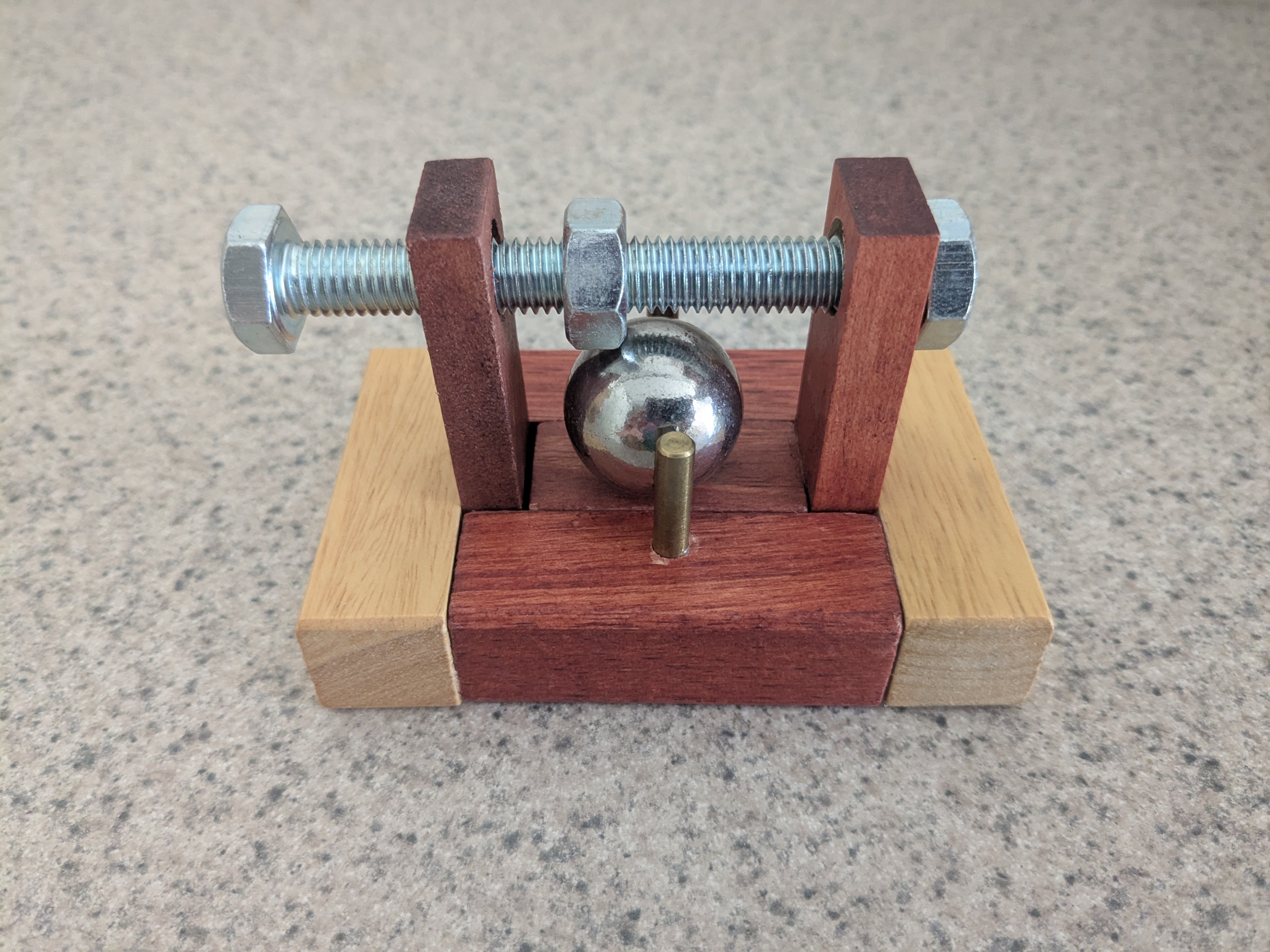 "Bolted Closed" mechanical puzzle/brainteaser