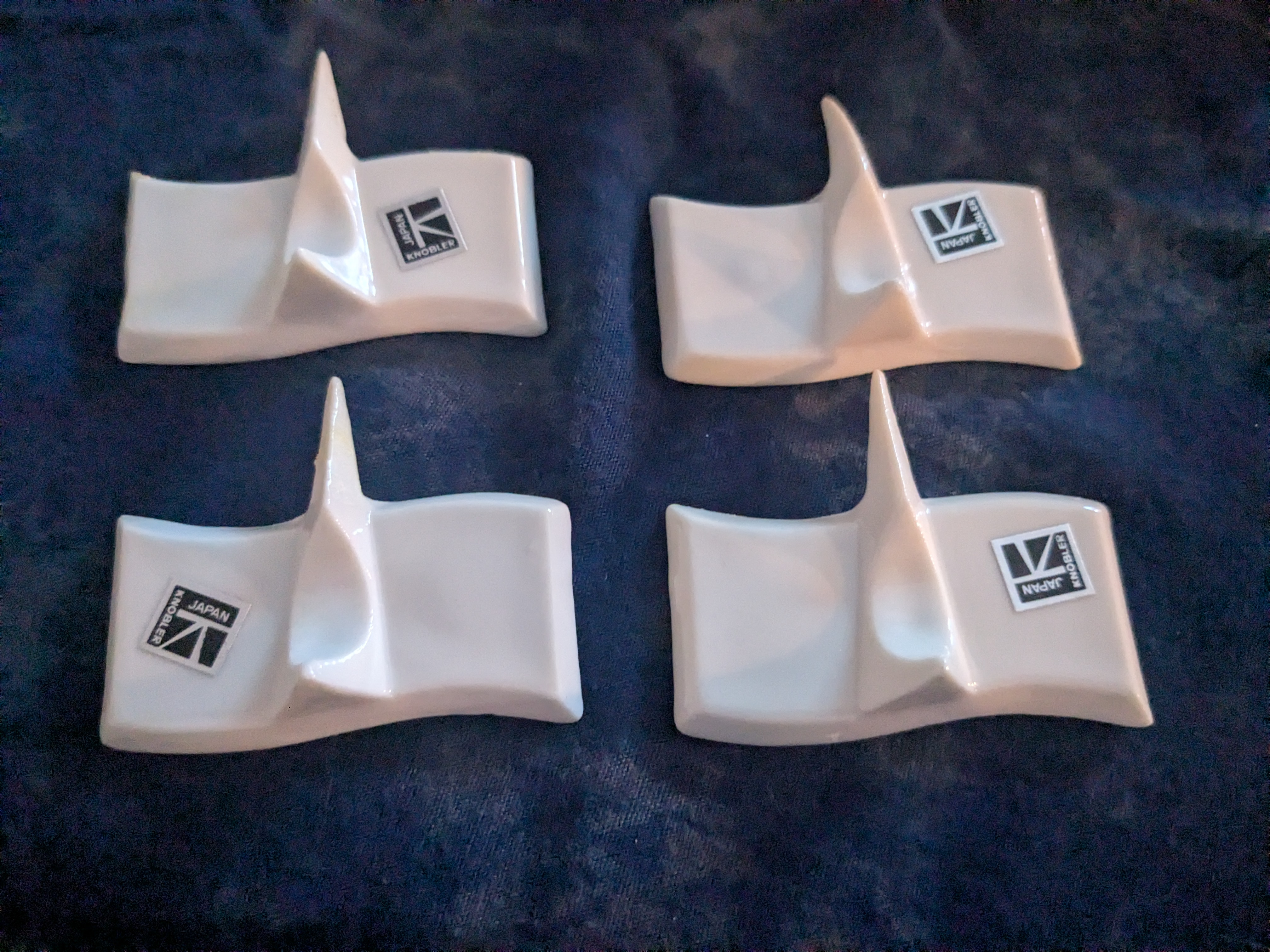Vintage Ceramic Cheese Markers, set of 4