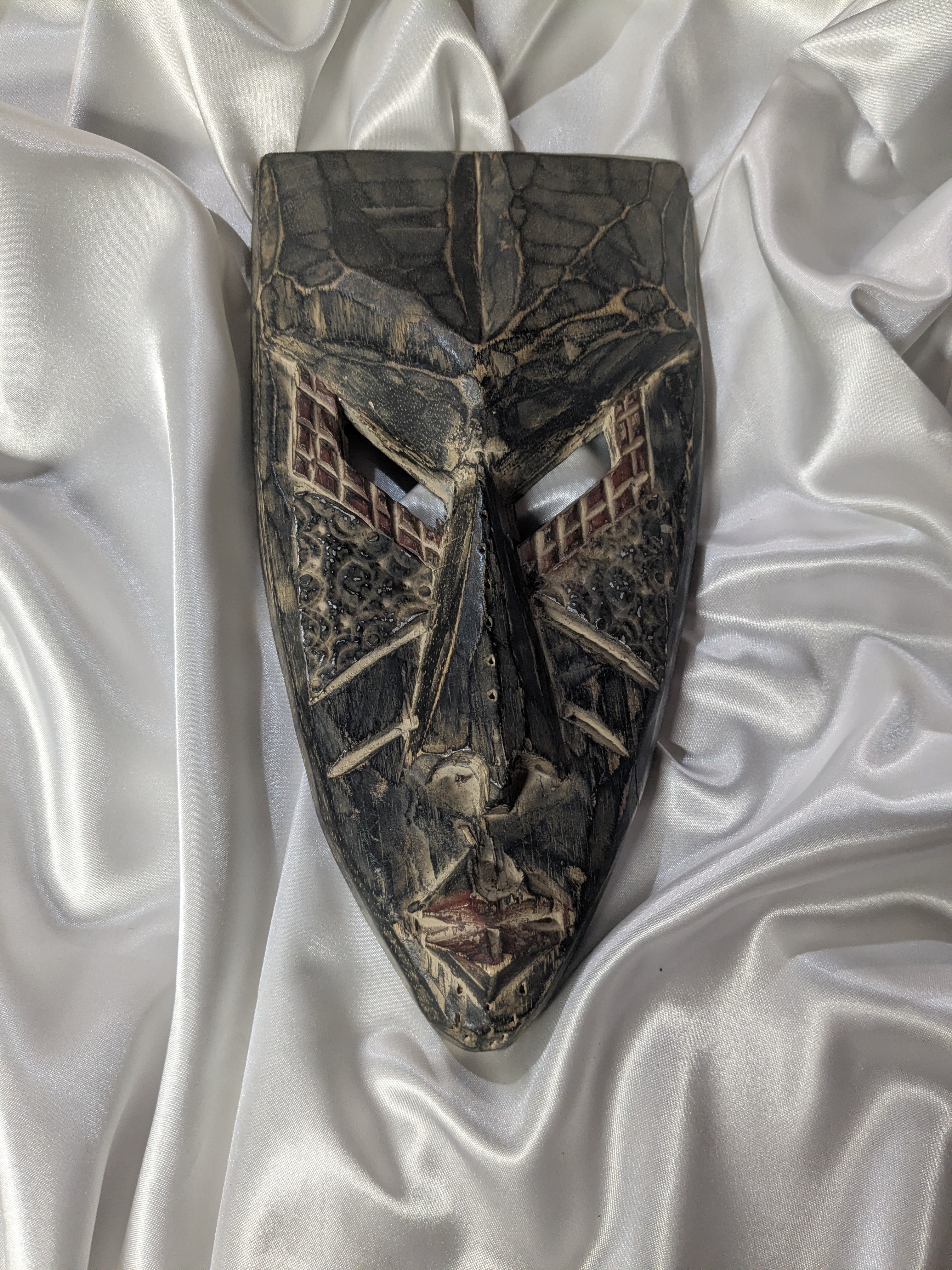 Hand-Carved Mask from Ghana