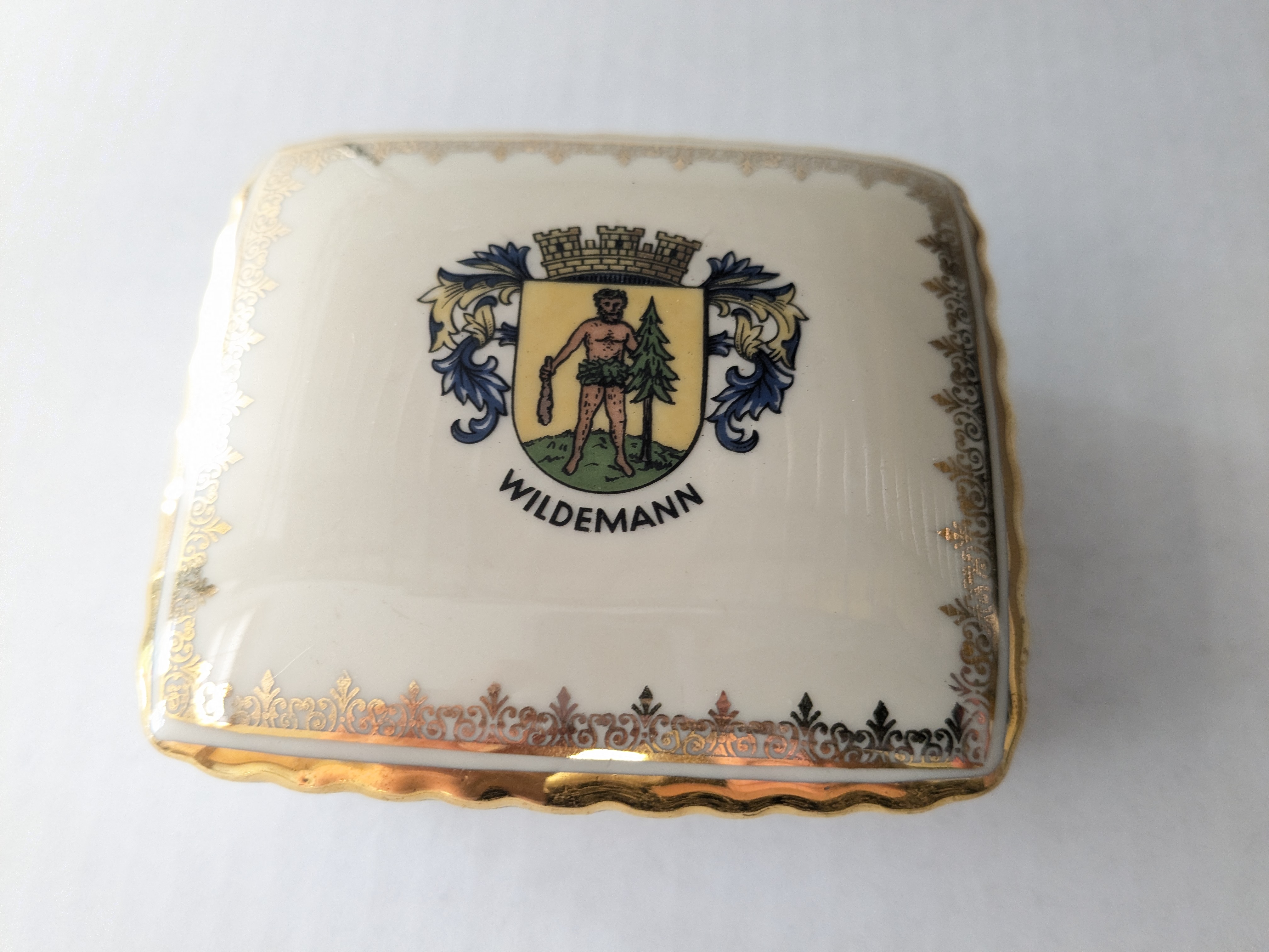 Wild Man (Wildemann) Porcelain Trinket Box