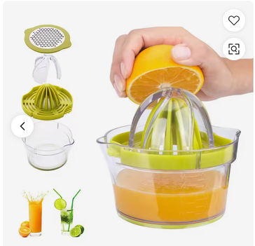4-in-1 Citrus Juicer/Grater/Egg Separator