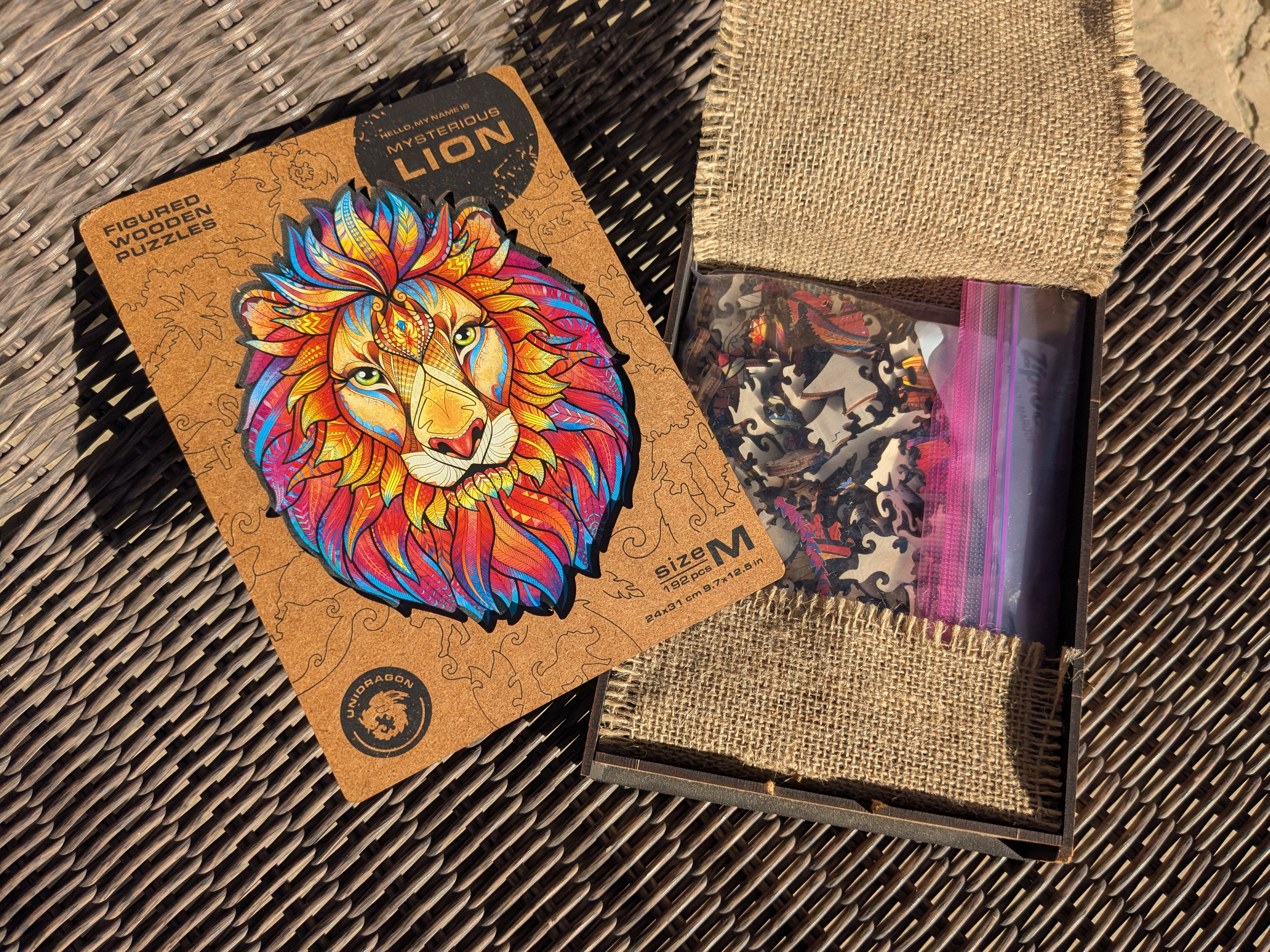 "The Mysterious Lion" Lasercut Wood Jigsaw Puzzle